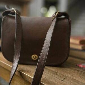 Coach Brown Leather Shoulder Bag